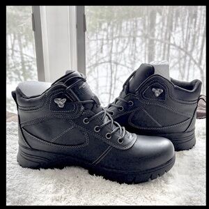 Black Slip Resistant Work Boots